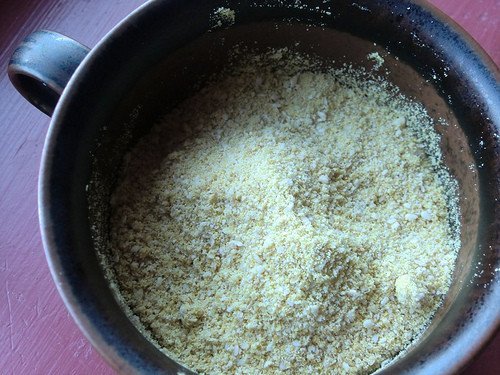 Grind up this quick vegan parmesan for a tasty garnish that will satisfy your umami craving.